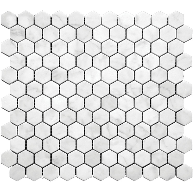 Carrara Hex Honed 11.2 X 11.7
