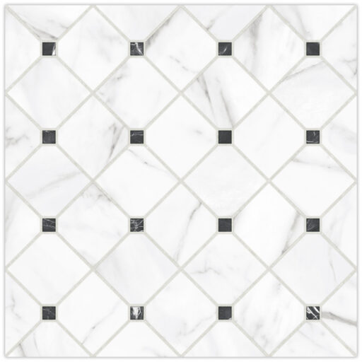 Tuscany Siena 17-3/8 in. x 17-3/8 in. Porcelain Floor and Wall Tile