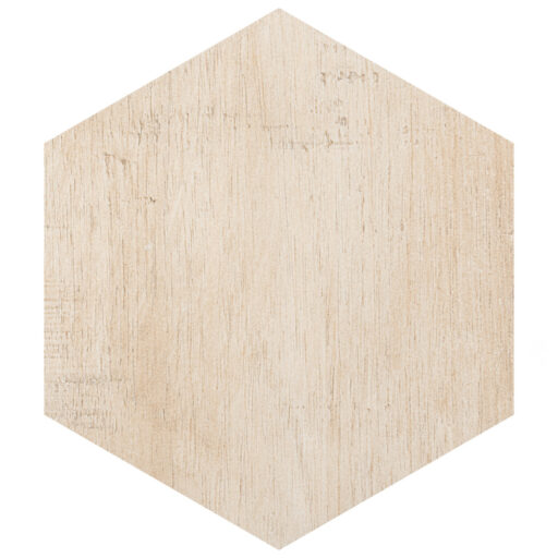 Sawnwood Hex Beige 8-5/8 in. x 9-7/8 in. Porcelain Floor and Wall Tile