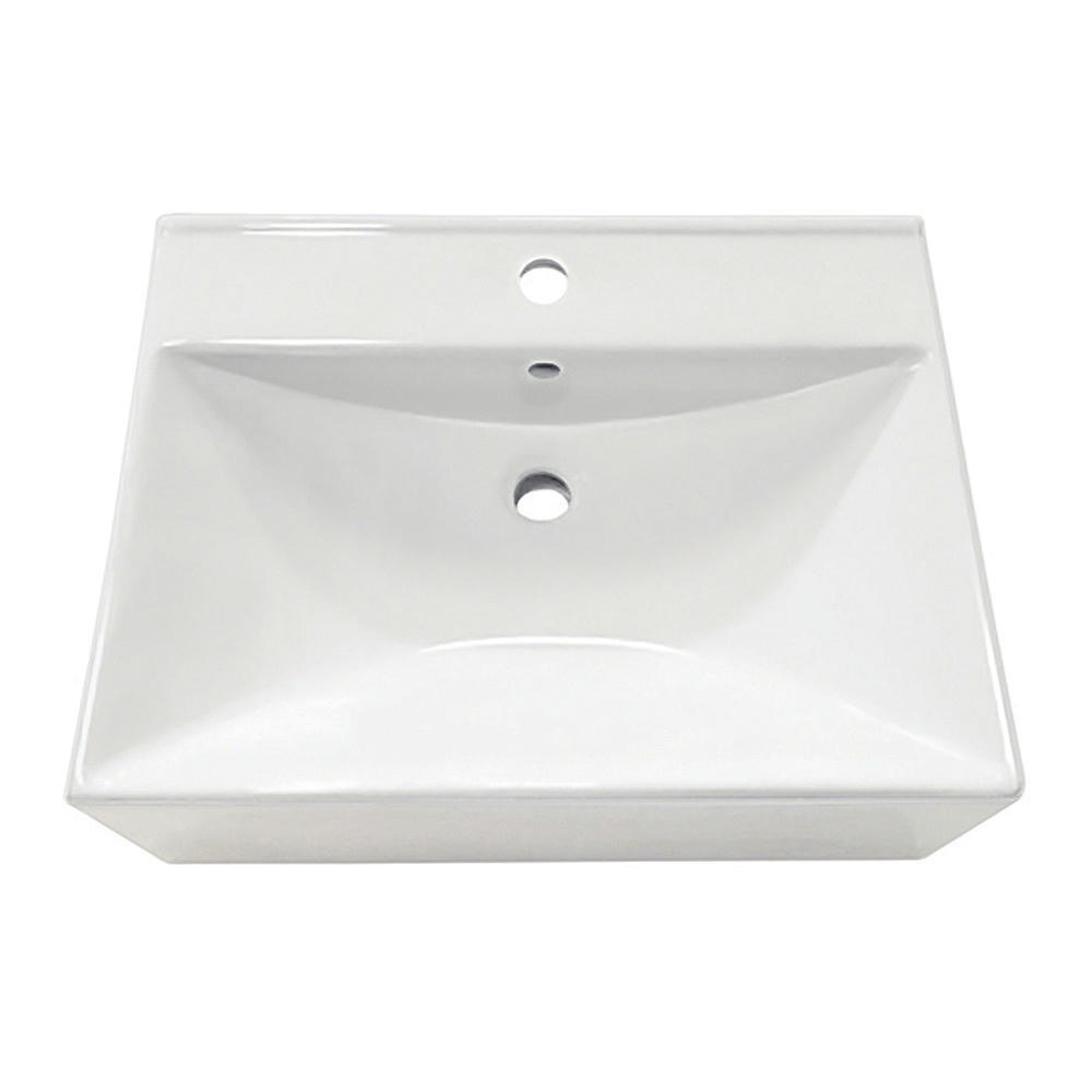 Dawn® Ceramic Sink Top with single hole for faucet and Overflow