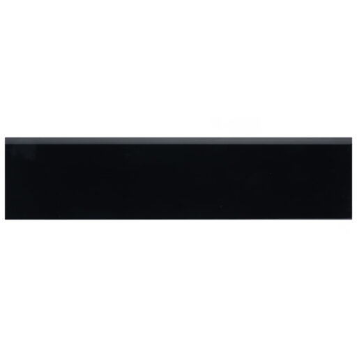 Battiscopa Glossy Black 3-1/8 in. x 13 in. Ceramic Wall Trim