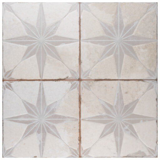 Kings Star Luxe White 17-5/8 in. x 17-5/8 in. Ceramic Floor and Wall Tile
