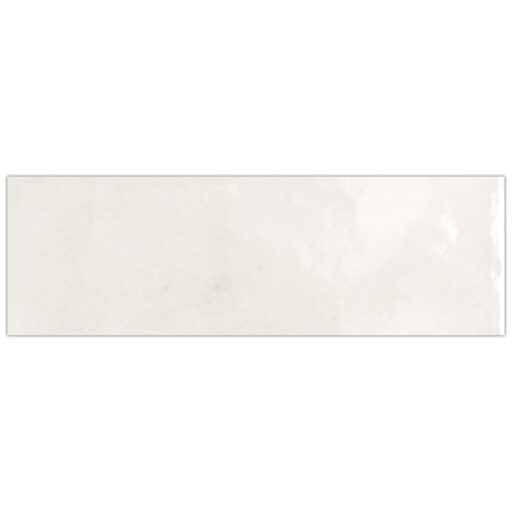 Coco Glossy Cloud White 2 in. x 5-7/8 in. Porcelain Wall Tile