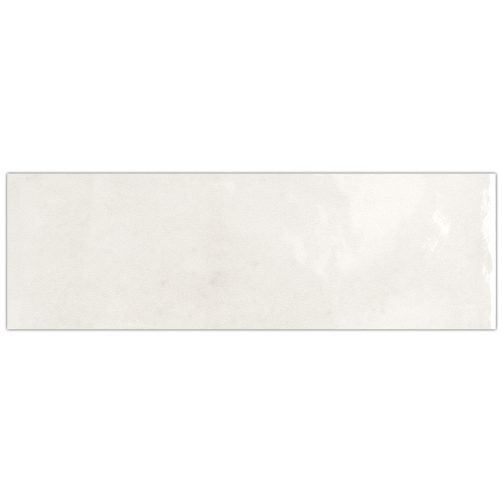 Coco Glossy Cloud White 2 in. x 5-7/8 in. Porcelain Wall Tile