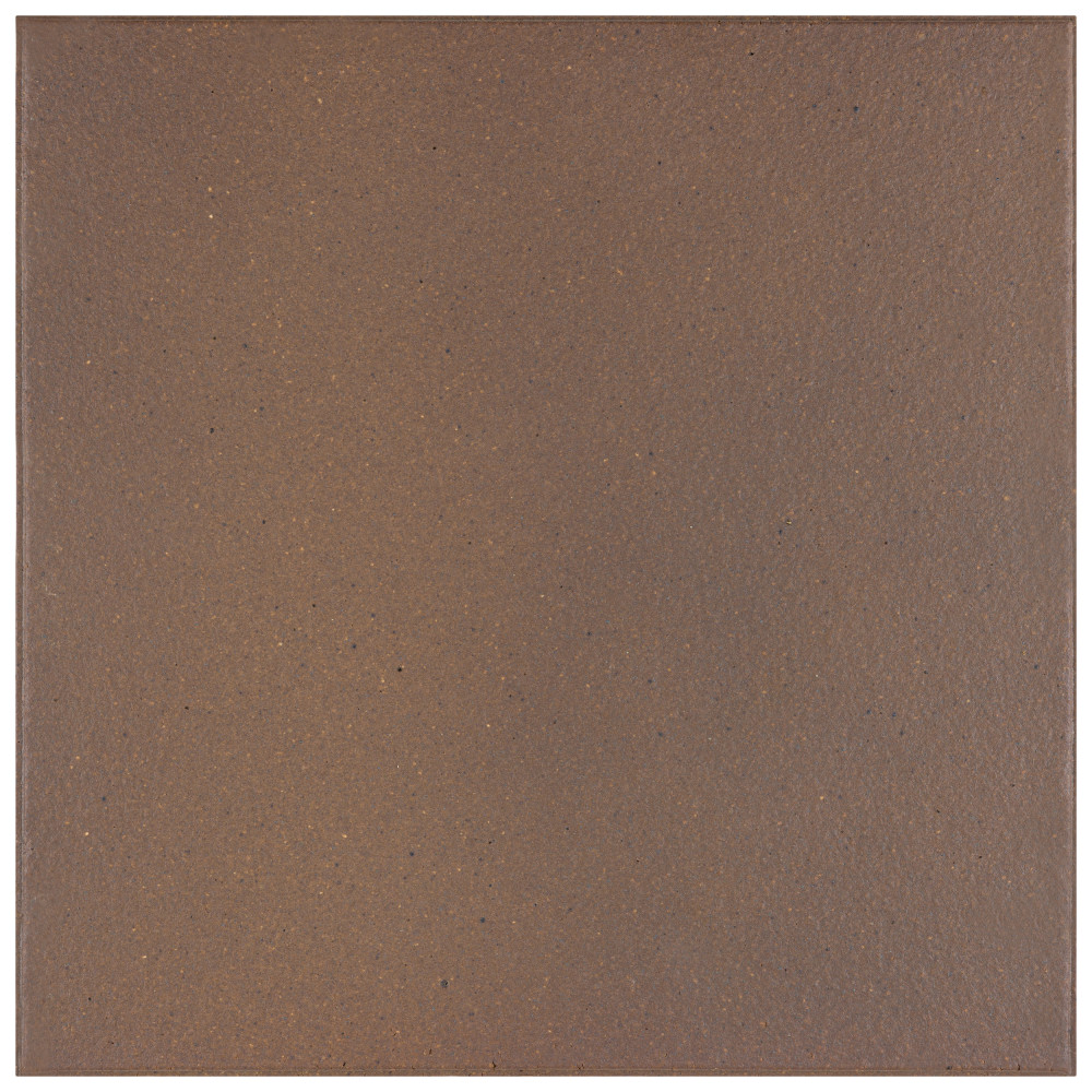 Klinker Flame Brown 7-3/4 in. x 7-3/4 in. Ceramic Floor and Wall Tile