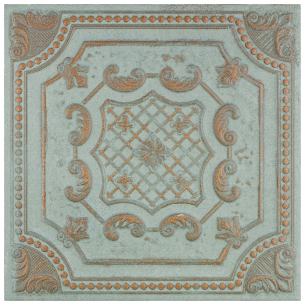 Fitz Green 8 in. x 8 in. Ceramic Wall Tile