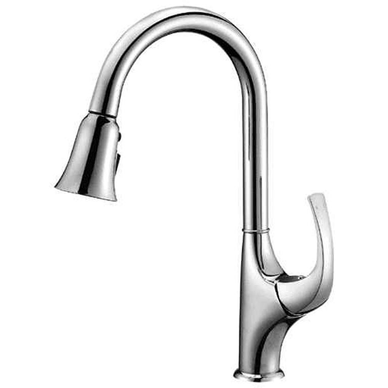Dawn® Single-lever pull-out spray kitchen faucet, Chrome