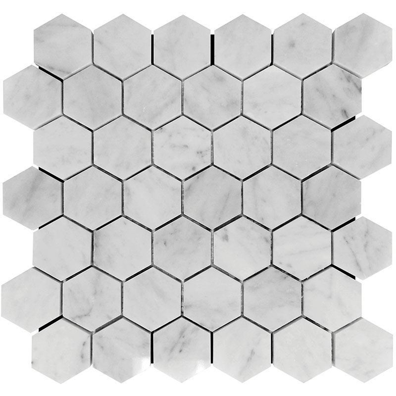 Carrarra Hex Polished 11.8 X 11.8