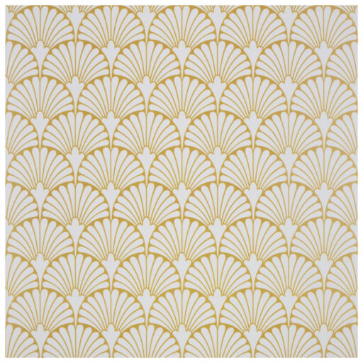 Art Deco Manhattan White 11-3/4 in. x 11-3/4 in. Porcelain Floor and Wall Tile