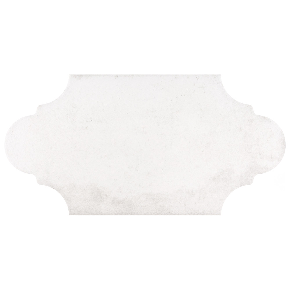 Alhama Provenzal White 6-1/4 in. x 12-3/4 in. Porcelain Floor and Wall Tile