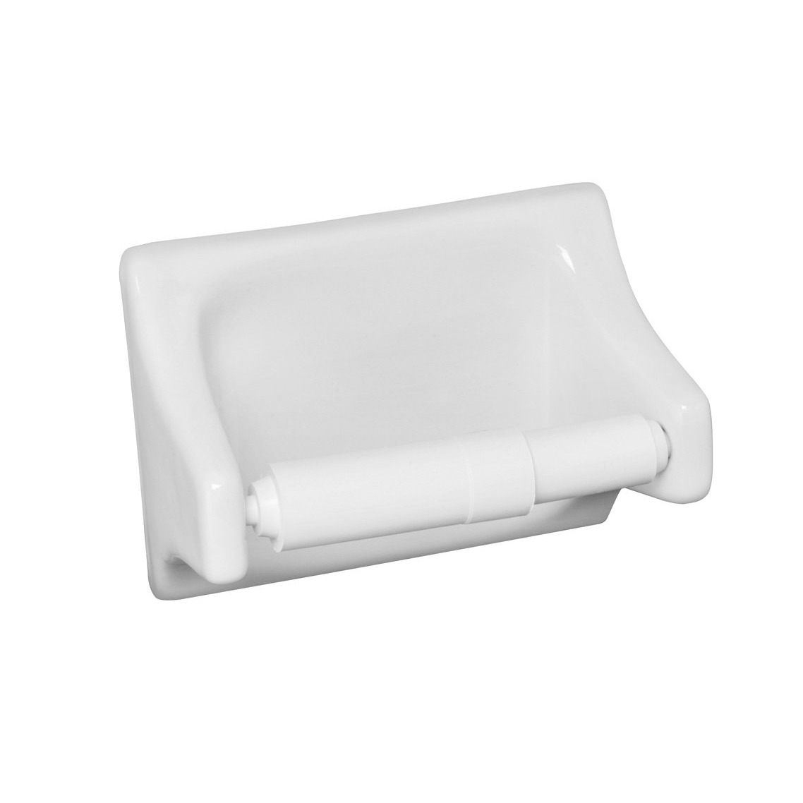 4X6 White Toilet Tissue Holder