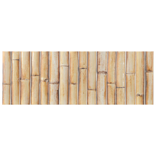 Bamboo Haven Tiki Cream 5-7/8 in. x 11-7/8 in. Ceramic Wall Tile