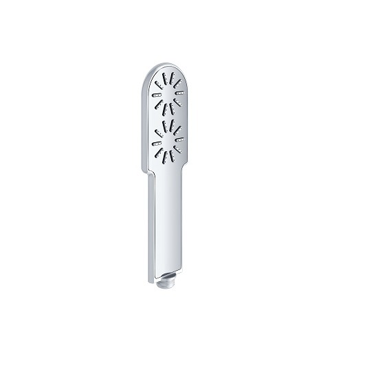 Dawn® Stainless Steel Round Hand Shower with White Lines