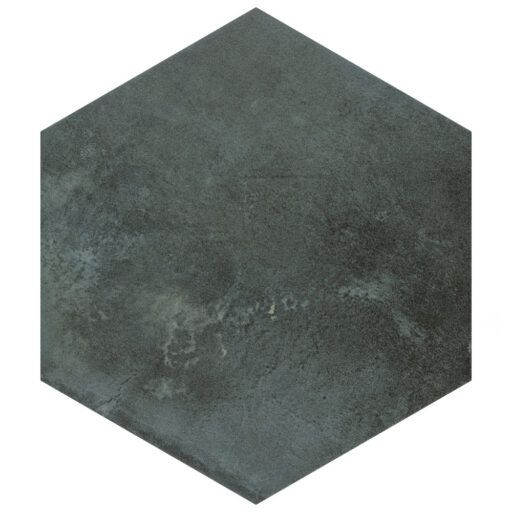 Industrial Hex Green 8-1/2 in. x 9-7/8 in. Porcelain Floor and Wall Tile