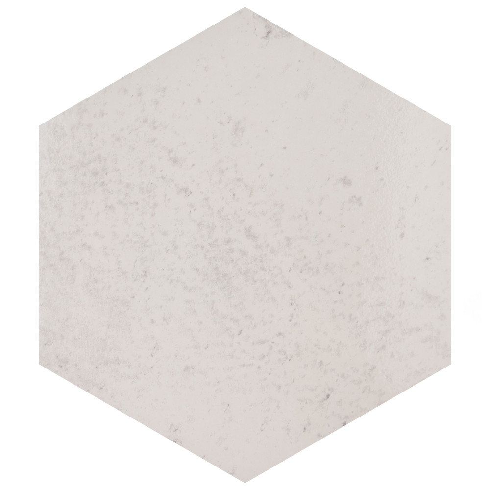 Capri Hex Neve 7 in. x 8 in. Porcelain Floor and Wall Tile