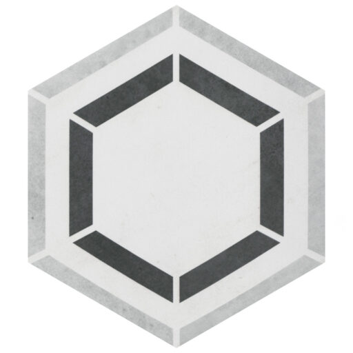 Coco Hex Geo Classic 7 in. x 8 in. Porcelain Floor and Wall Tile