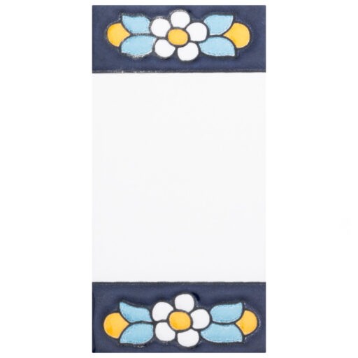 Sevillano Flora Address Accents Blank 2-1/8 in. x 4-3/8 in. Ceramic Wall Tile