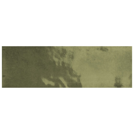 Coco Glossy Moss Verde 2 in. x 5-7/8 in. Porcelain Wall Tile