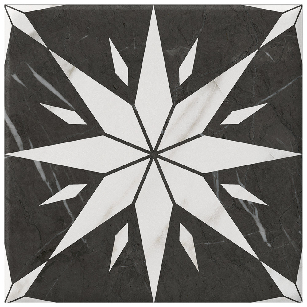 Ursino Star Carrara 7-7/8 in. x 7-7/8 in. Porcelain Floor and Wall Tile
