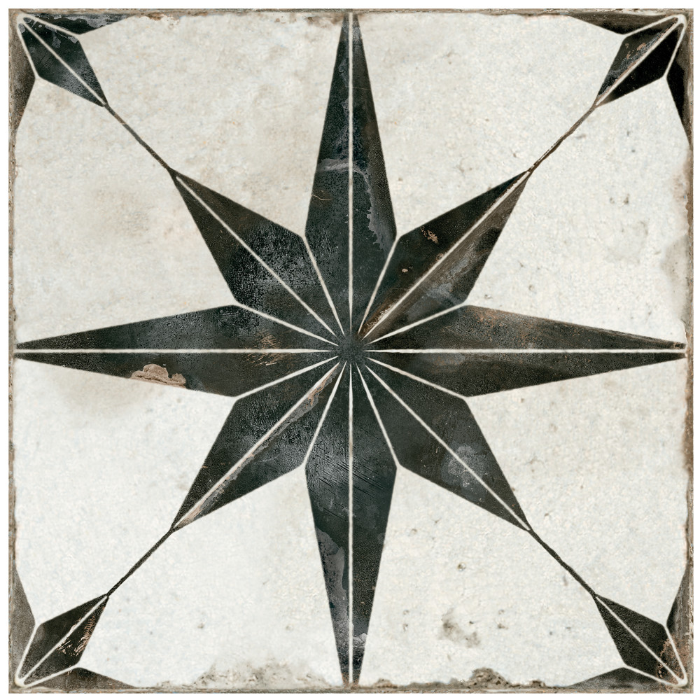 Kings Star North Nero 13 in. x 13 in. Ceramic Floor and Wall Tile