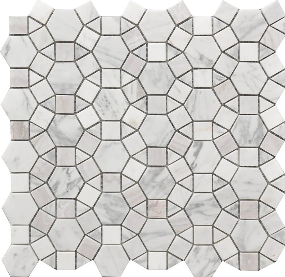 Kaleidoscope Marble Mosaic 12X12
