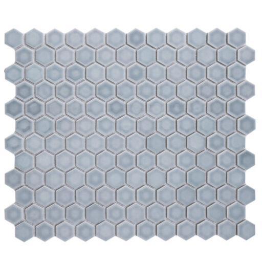 Hudson 1" Hex Slate 11-7/8 in. x 13-1/4 in. Porcelain Mosaic Tile