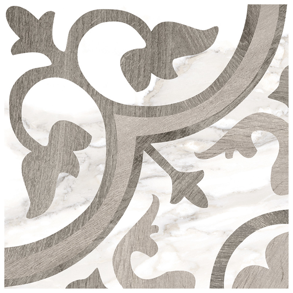 Ella Hill Amberes Grey-Bone 13 in. x 13 in. Ceramic Floor and Wall Tile