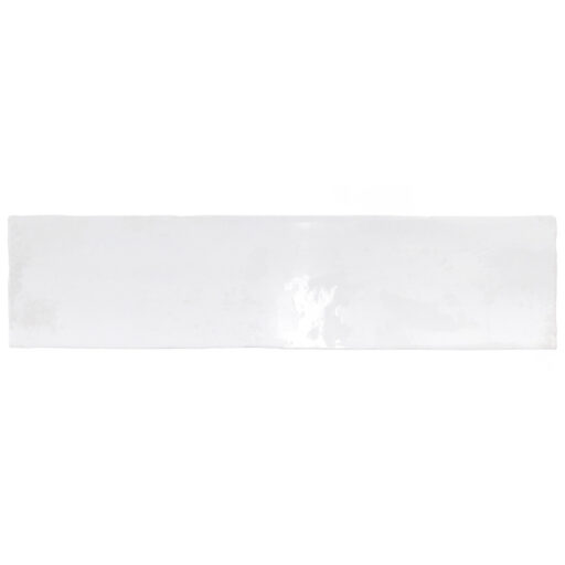 Biarritz White 3 in. x 11-7/8 in. Ceramic Wall Tile