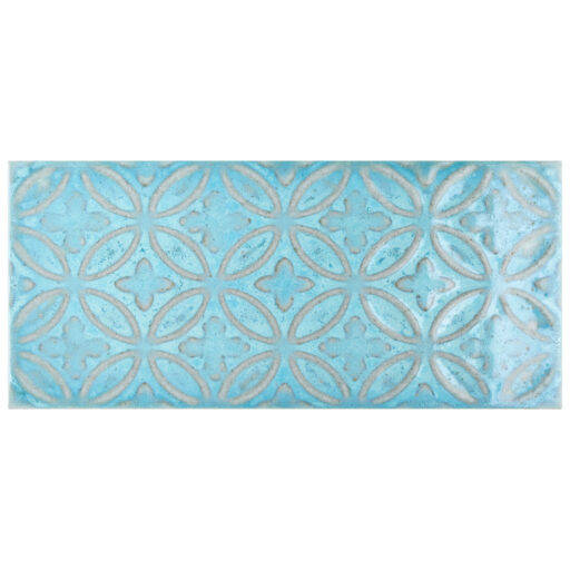 Zurbaran Aquamarina 4-1/2 in. x 8-7/8 in. Ceramic Wall Tile