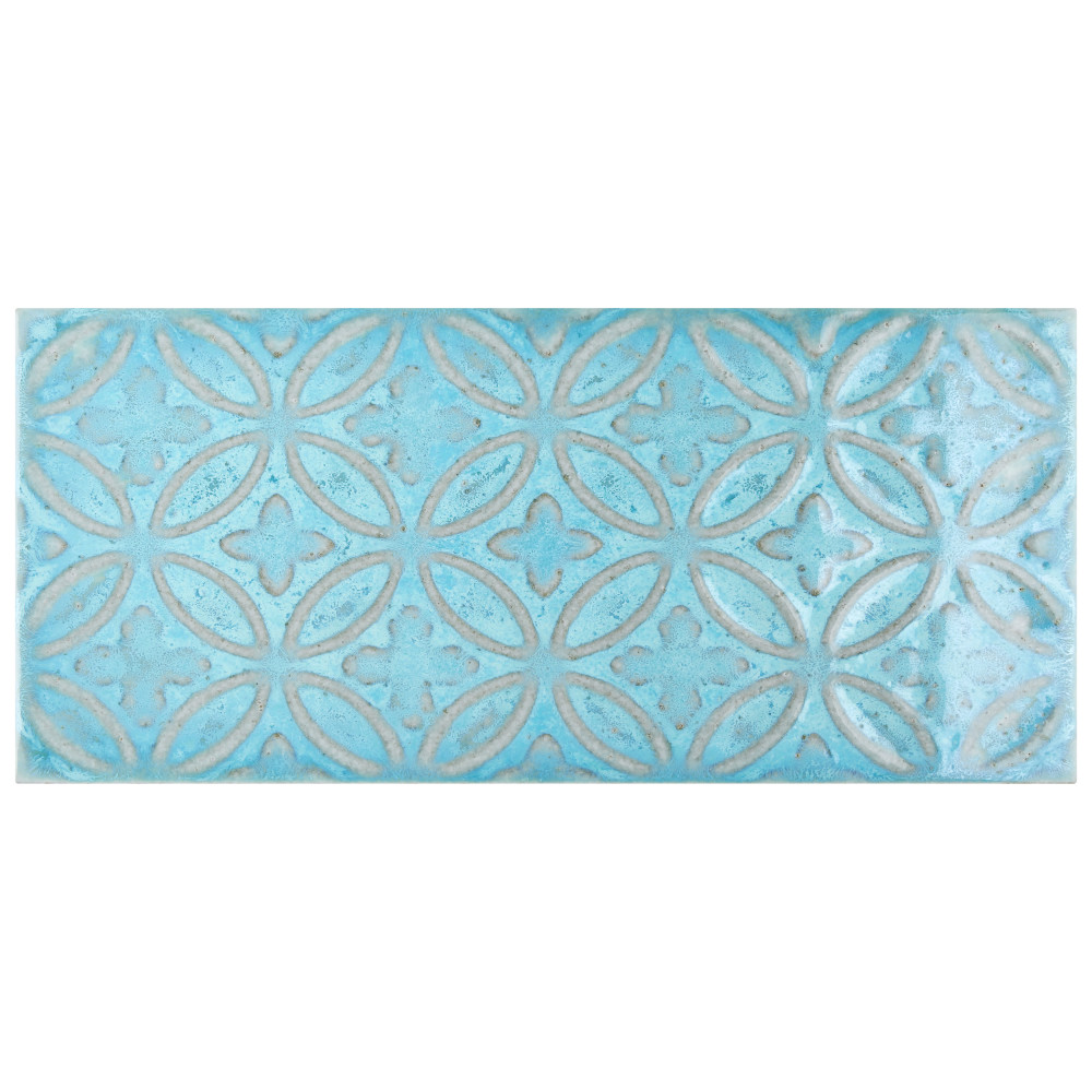 Zurbaran Aquamarina 4-1/2 in. x 8-7/8 in. Ceramic Wall Tile