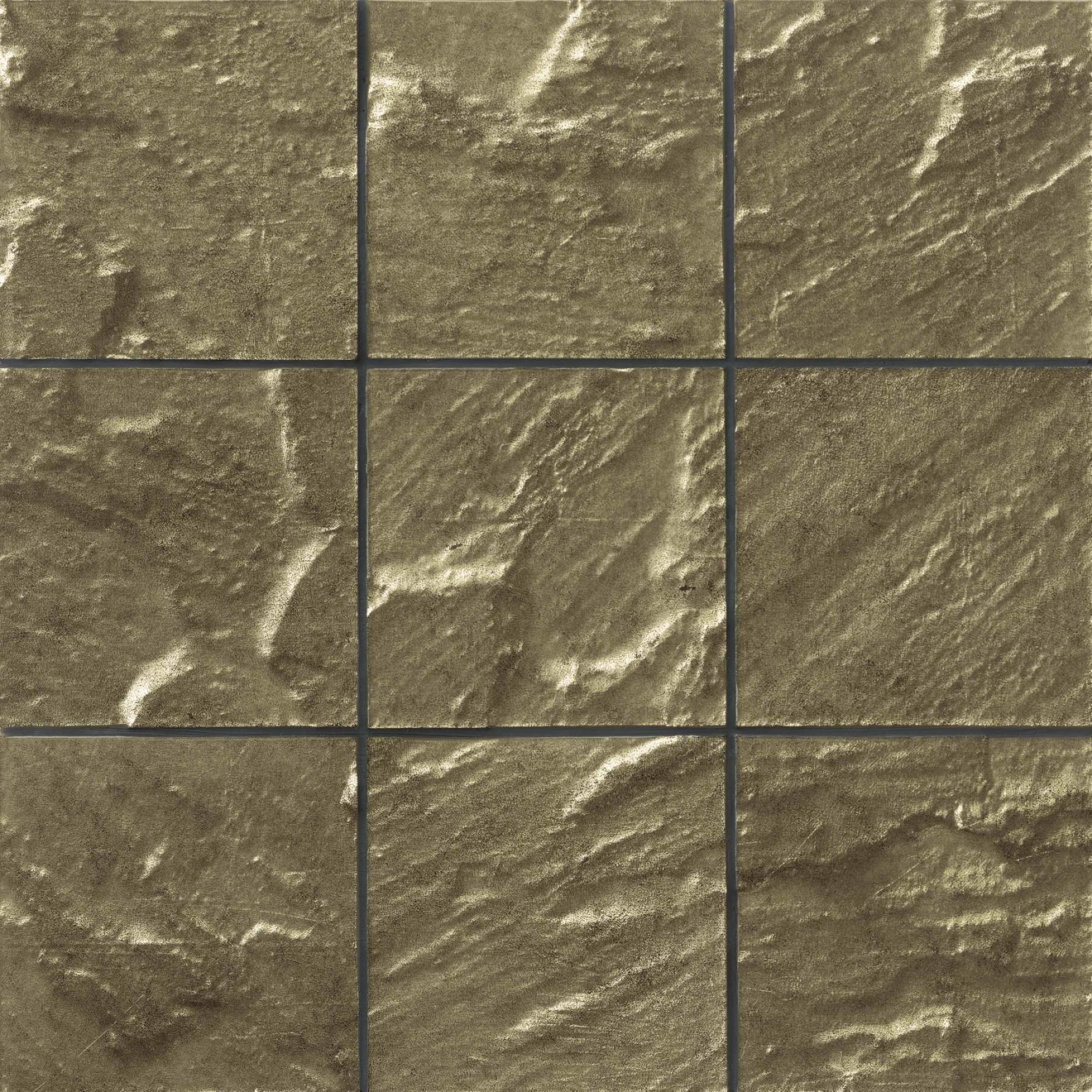 Elecdrix 8" x 8" Wall Tile in Gold as Love