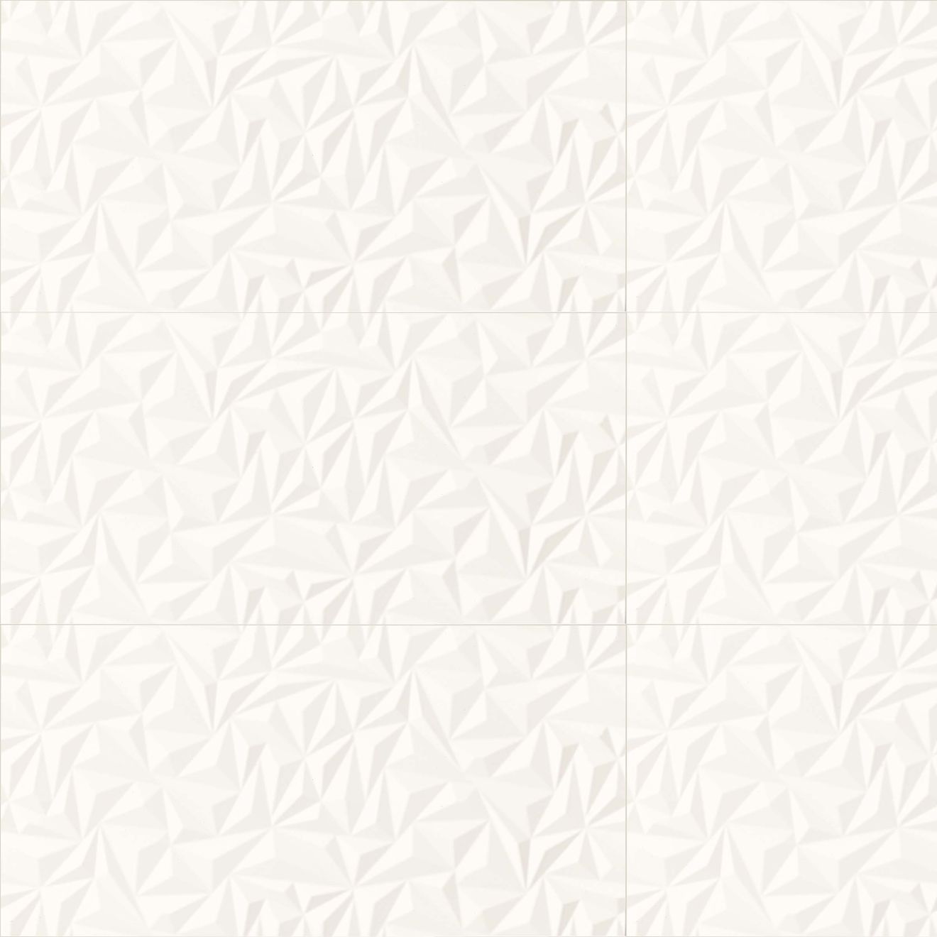 Shape 16" x 32" Angle Design Matte Ceramic Tile in White