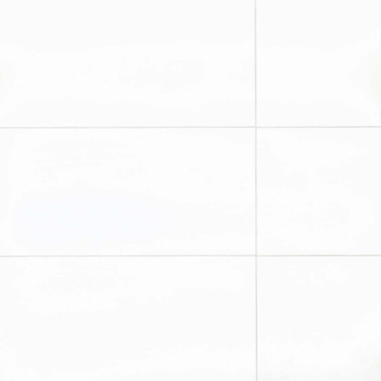 Shape 16" x 32" Flat Design Matte Ceramic Tile in White