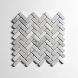 Antique Carrara Mini Herringbone