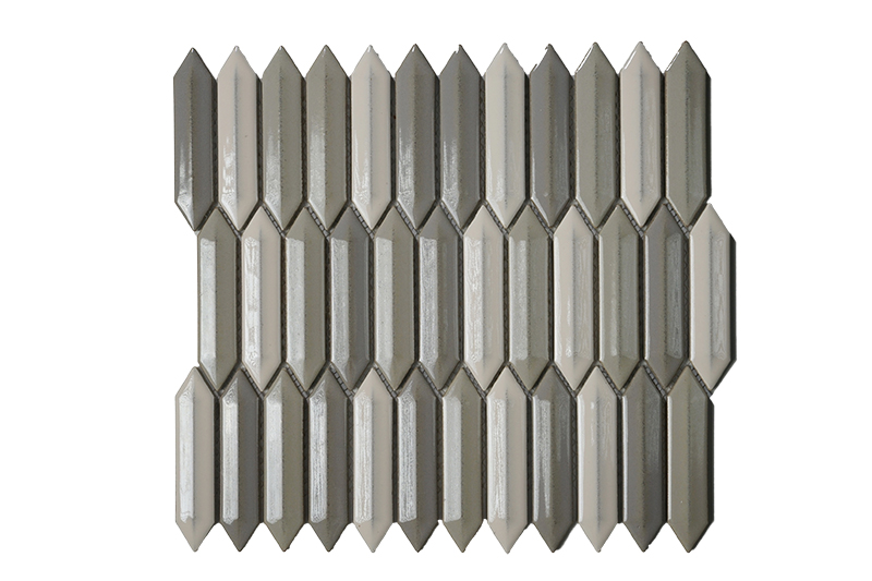 Bg Mixed White, Tender Gray & Taupe 3D Picket