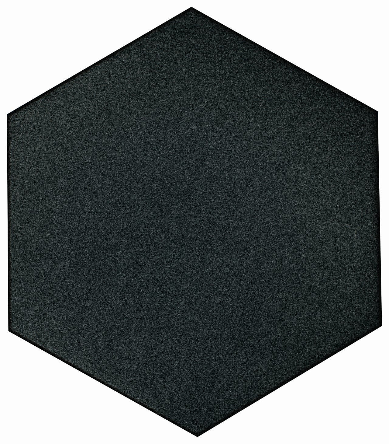 Casablanca Solid Black 8X9 Hexagon