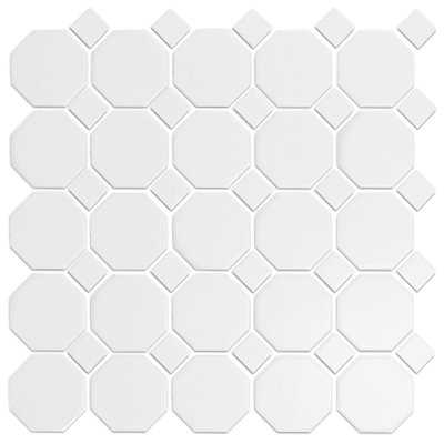 Mg White 12X12 Oct Mosaic