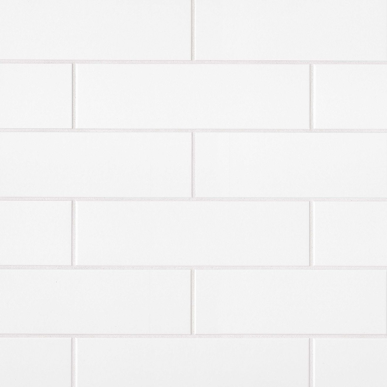 Traditions 4" x 16" Matte Ceramic Tile in Ice White