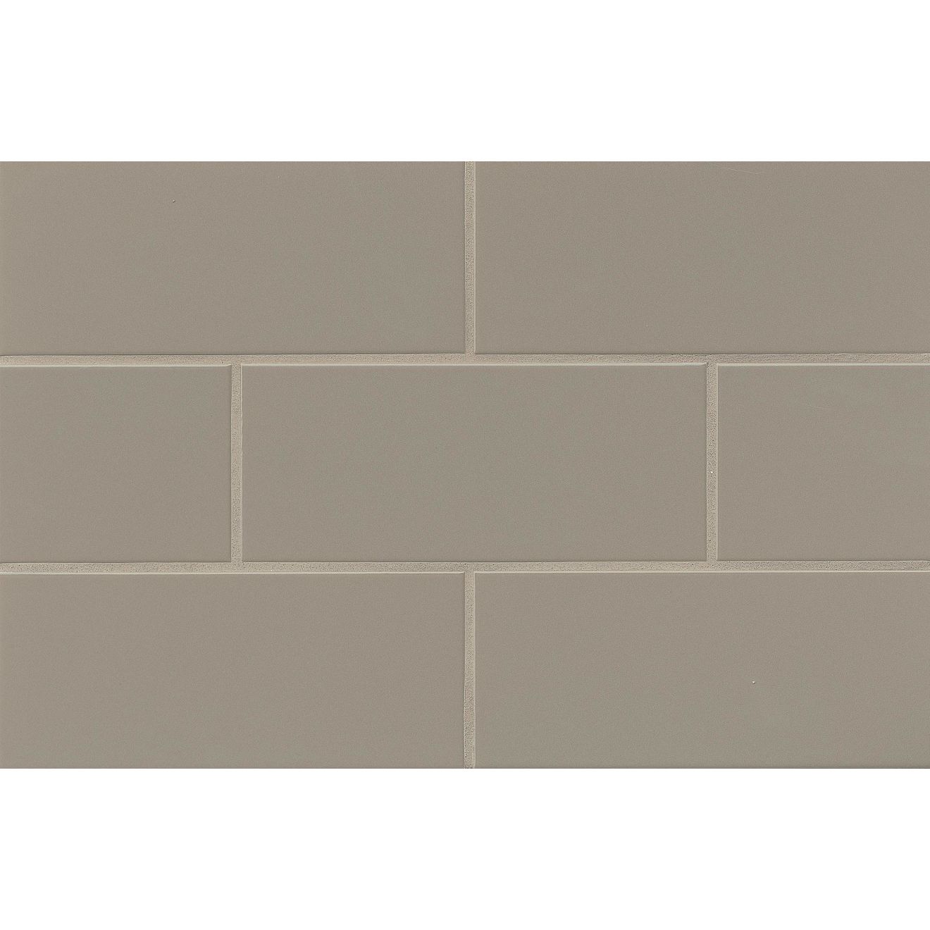 Traditions 4" x 10" Glossy Ceramic Tile in Taupe