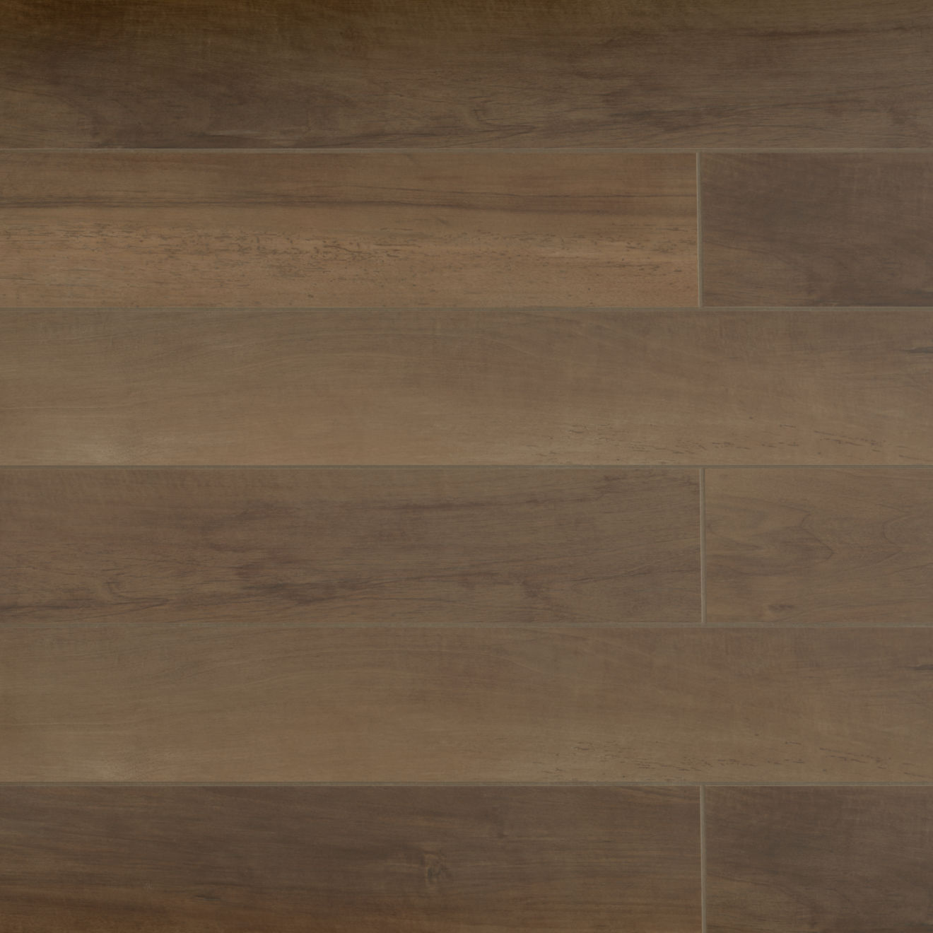 Antique 8" x 48" Wood Look Matte Porcelain Tile in Walnut