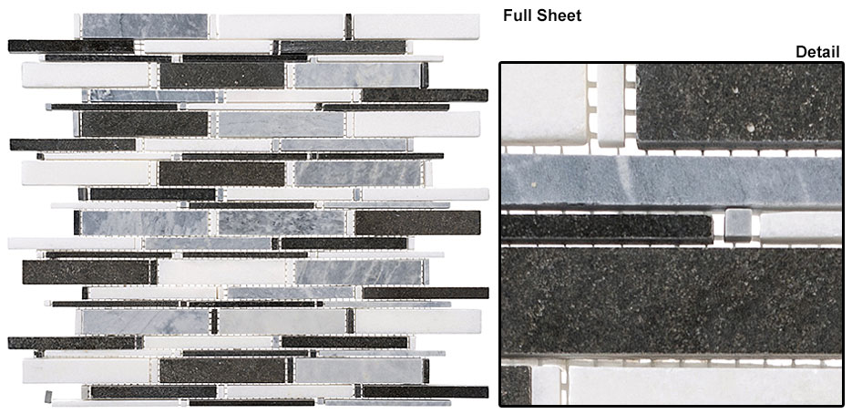 Mugworth+Thassos white+Basalt mix Cascade