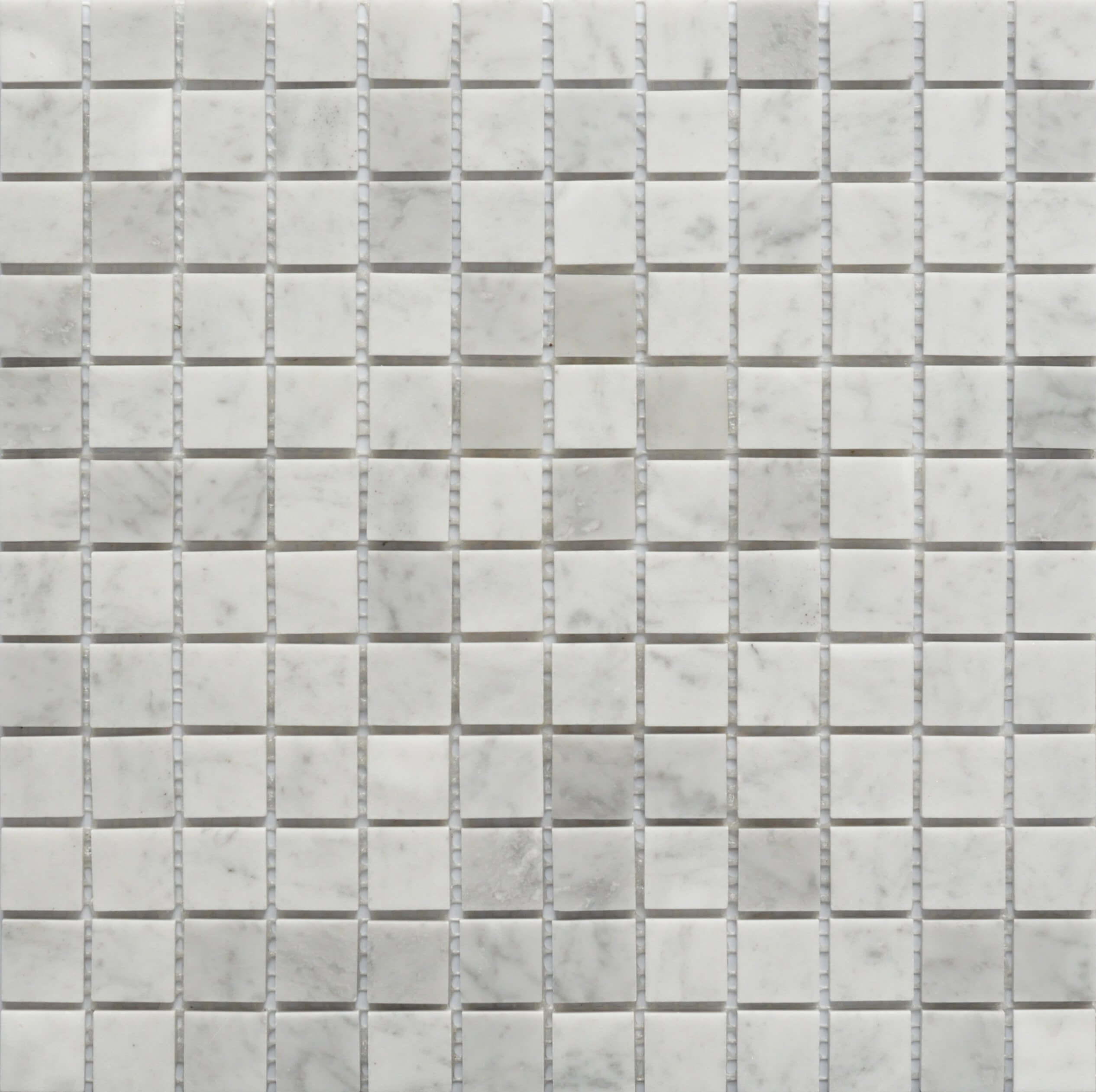 Carrara Marble 1X1 Square 12X12 Mosaic
