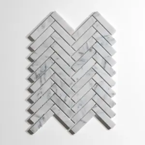 Venatino Carrara Herringbone