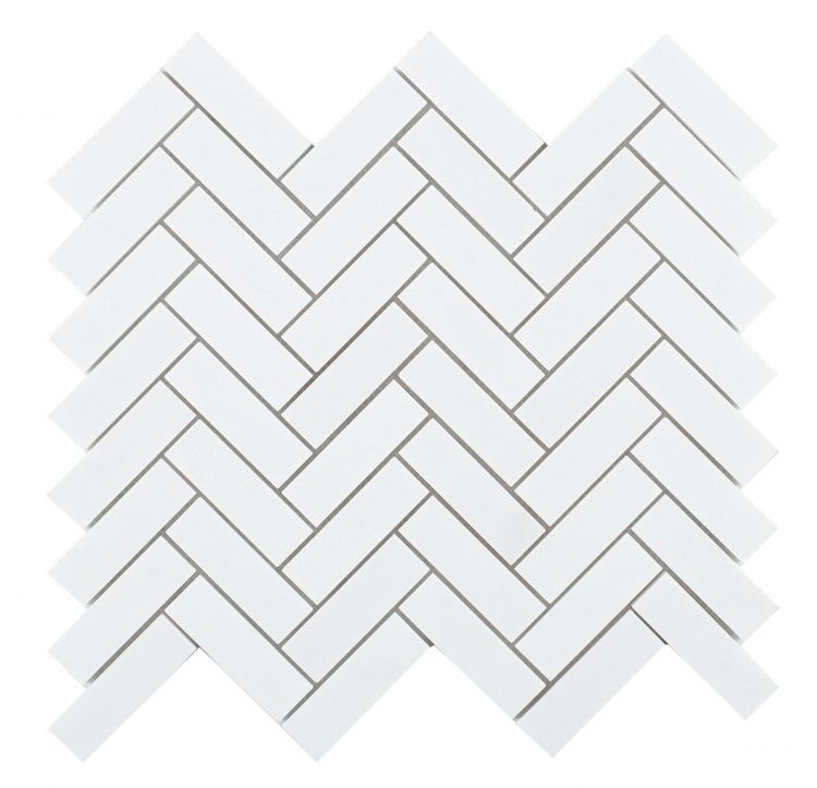 Chevron Long Thassos 11 X 12.50