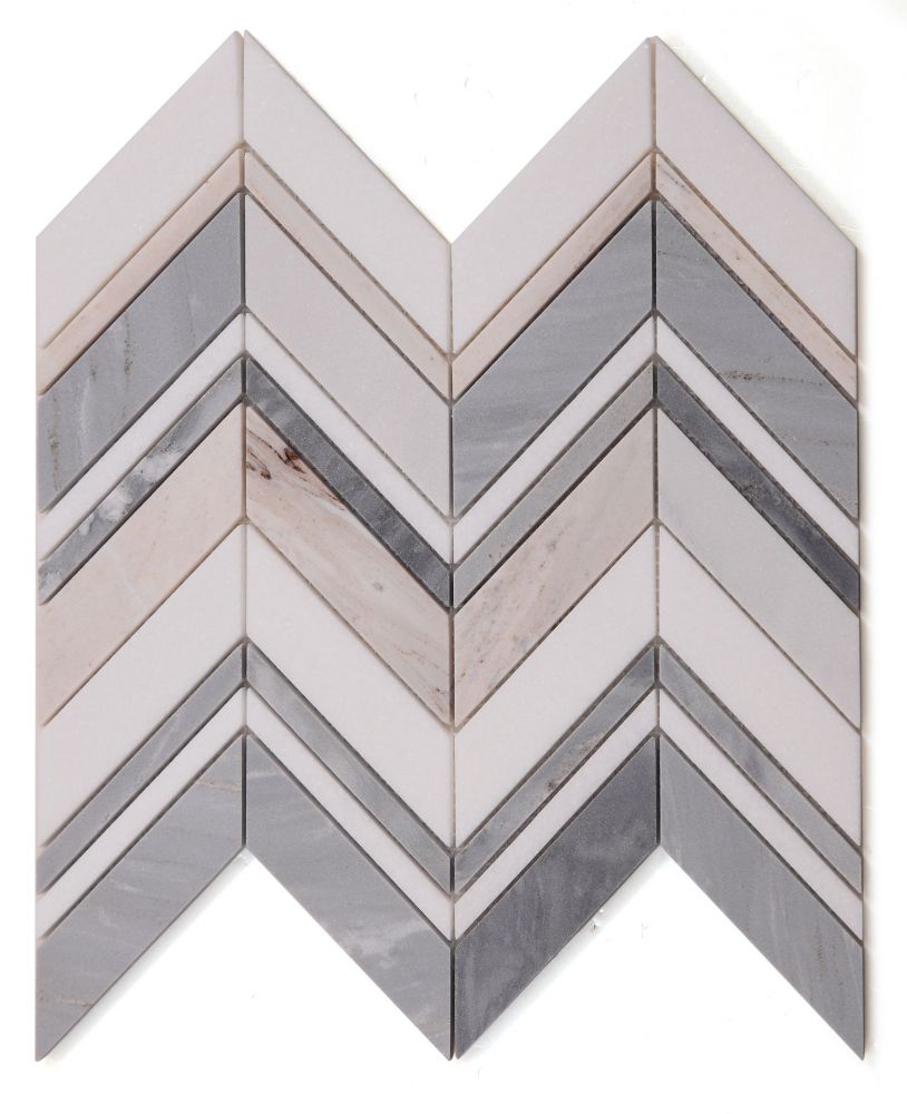 Chevron Ravenna Blue 11.75 X 12.25