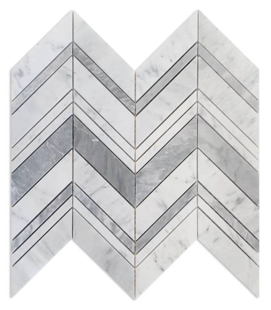 Chevron Ravenna Grey 11.75 X 12.25