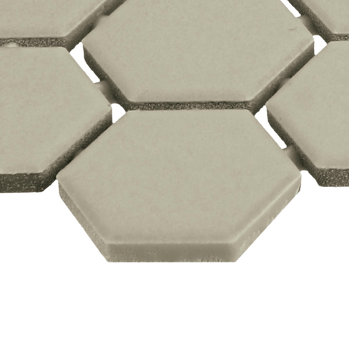 1.5" x 1.5" Color Wheel Mosaic Matte Architectural Gray Mosaic Tile Rectangle Hexagon Matte - Image 4