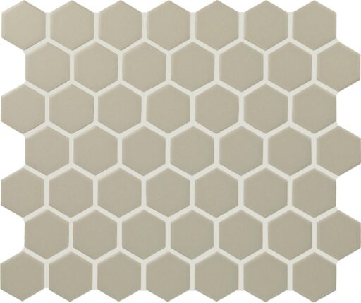 1.5" x 1.5" Color Wheel Mosaic Matte Architectural Gray Mosaic Tile Rectangle Hexagon Matte