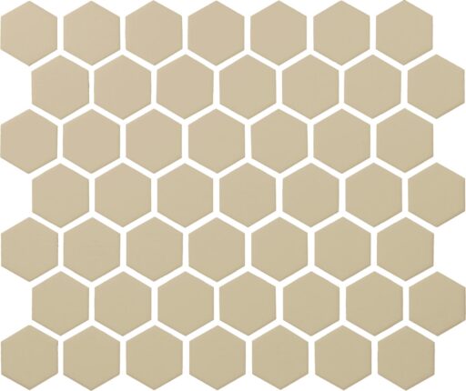 1.5" x 1.5" Color Wheel Mosaic Matte Urban Putty Mosaic Tile Rectangle Hexagon Matte