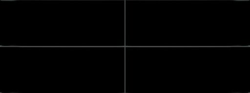 6" x 16" Annapolis Black Wall Tile Rectangle Glossy